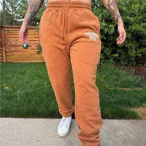 Original Ugly Burnt Orange / Tan Jogger Sweatpants